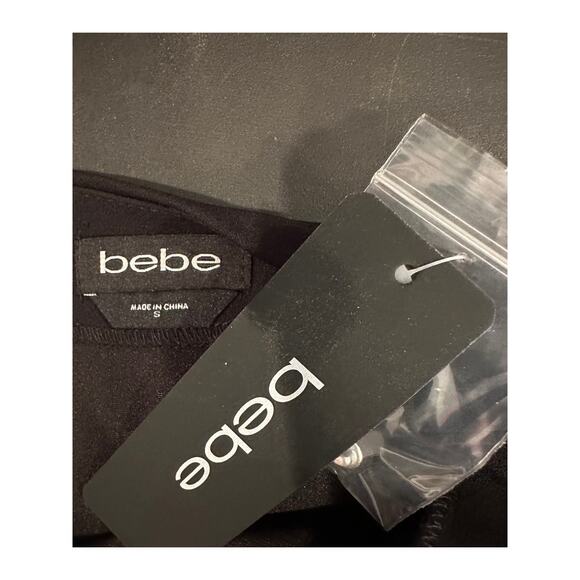 Bebe Halter Neck Bodycon Midi Dress - Black - size S - Picture 14 of 15